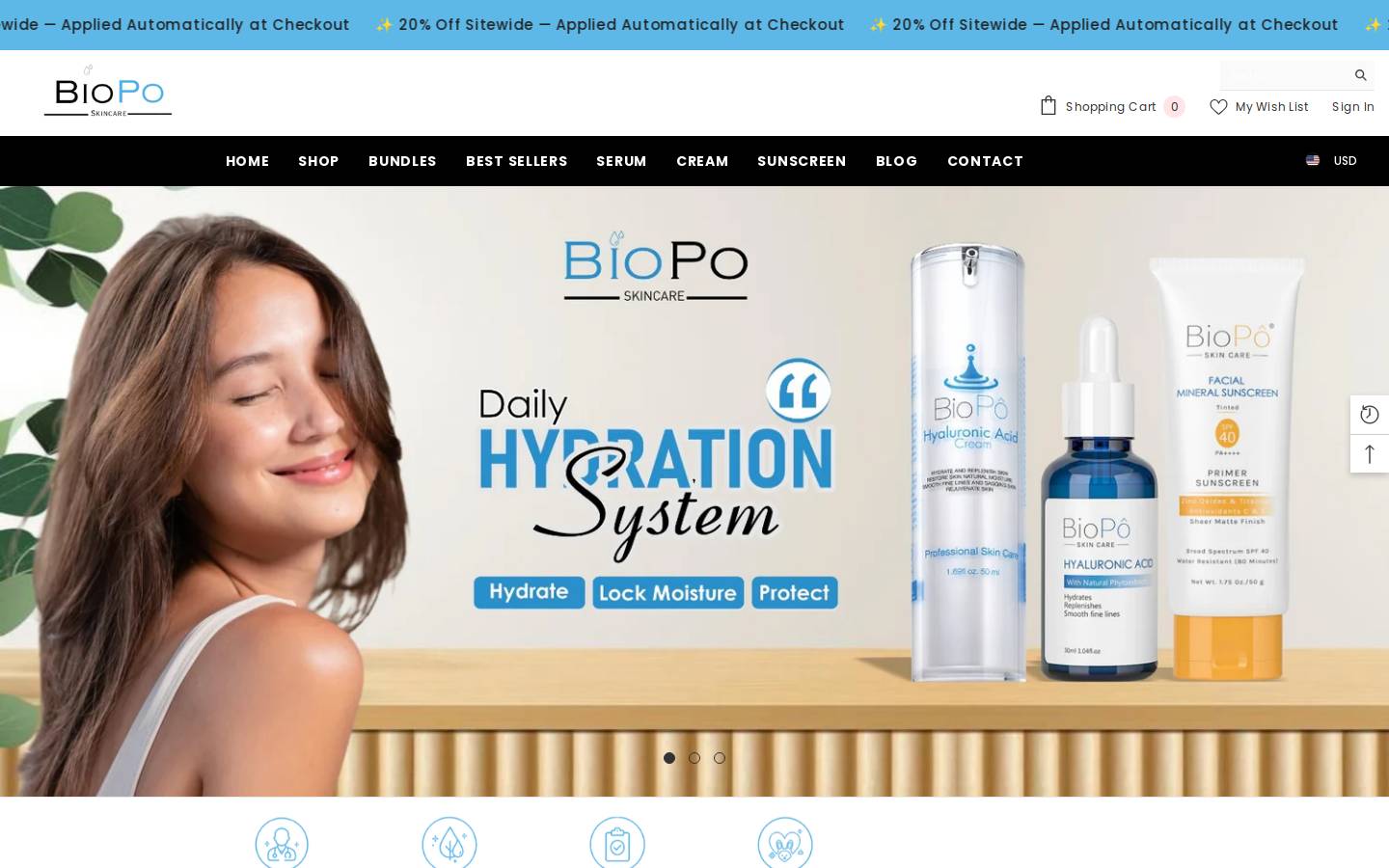 biopo.net homepage screenshot