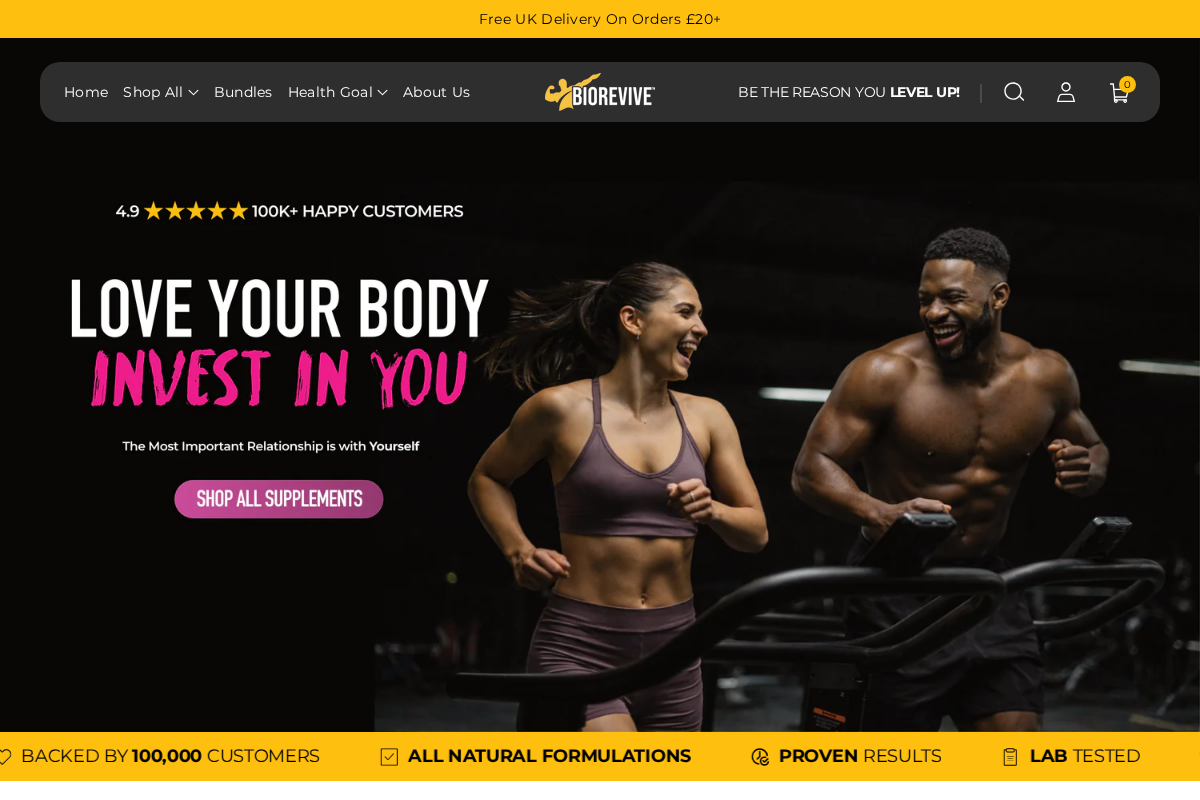 Biorevive homepage screenshot