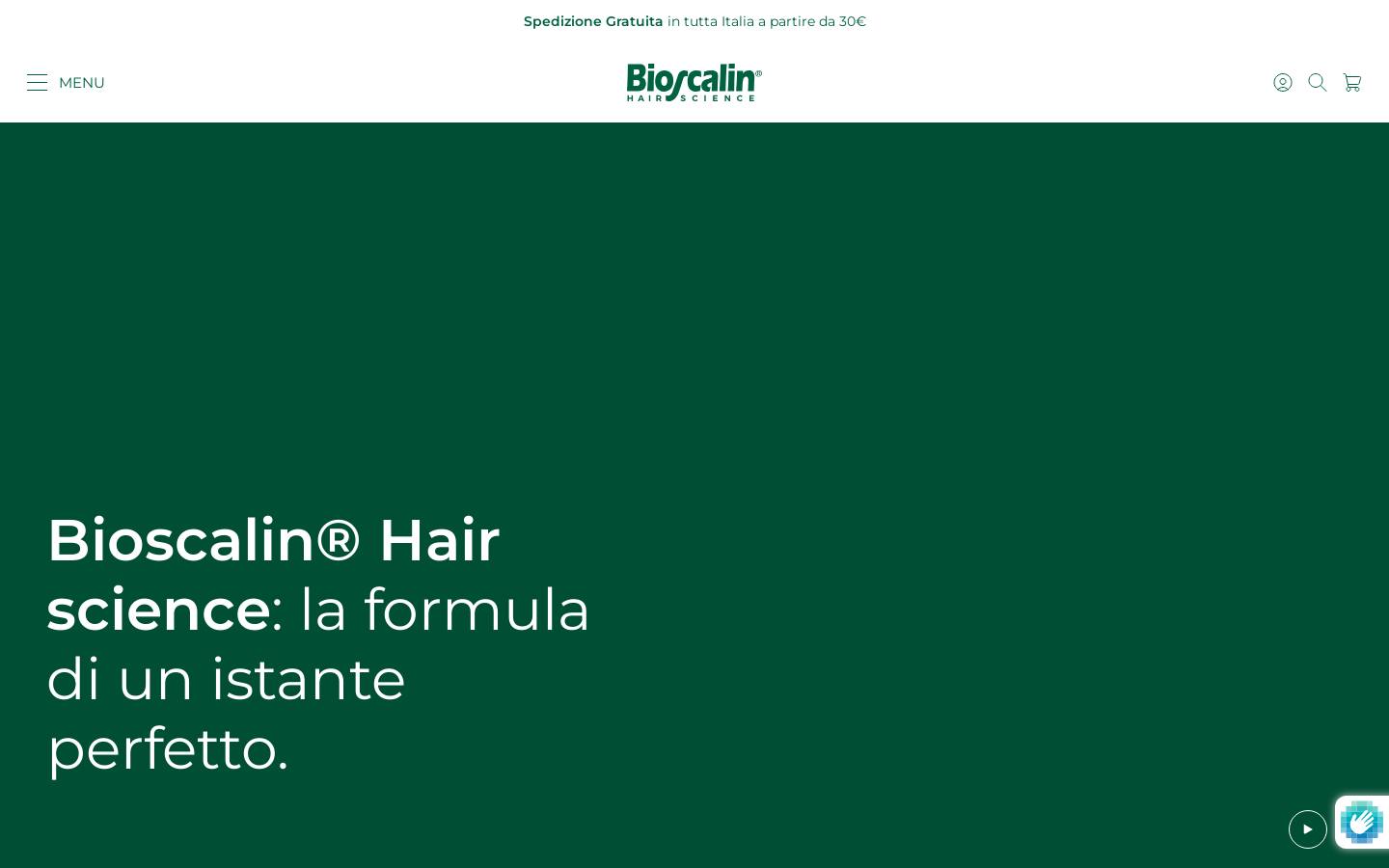 bioscalin.it homepage screenshot