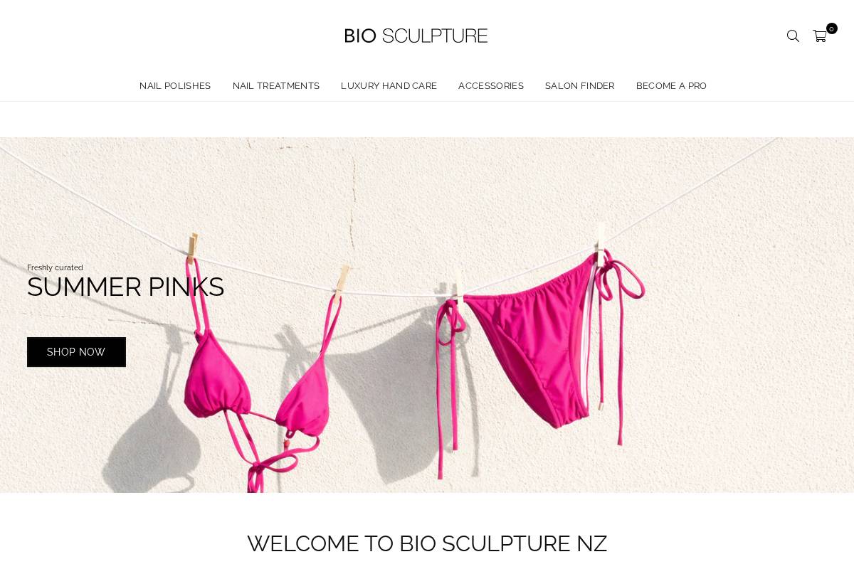 biosculpture.co.nz homepage screenshot