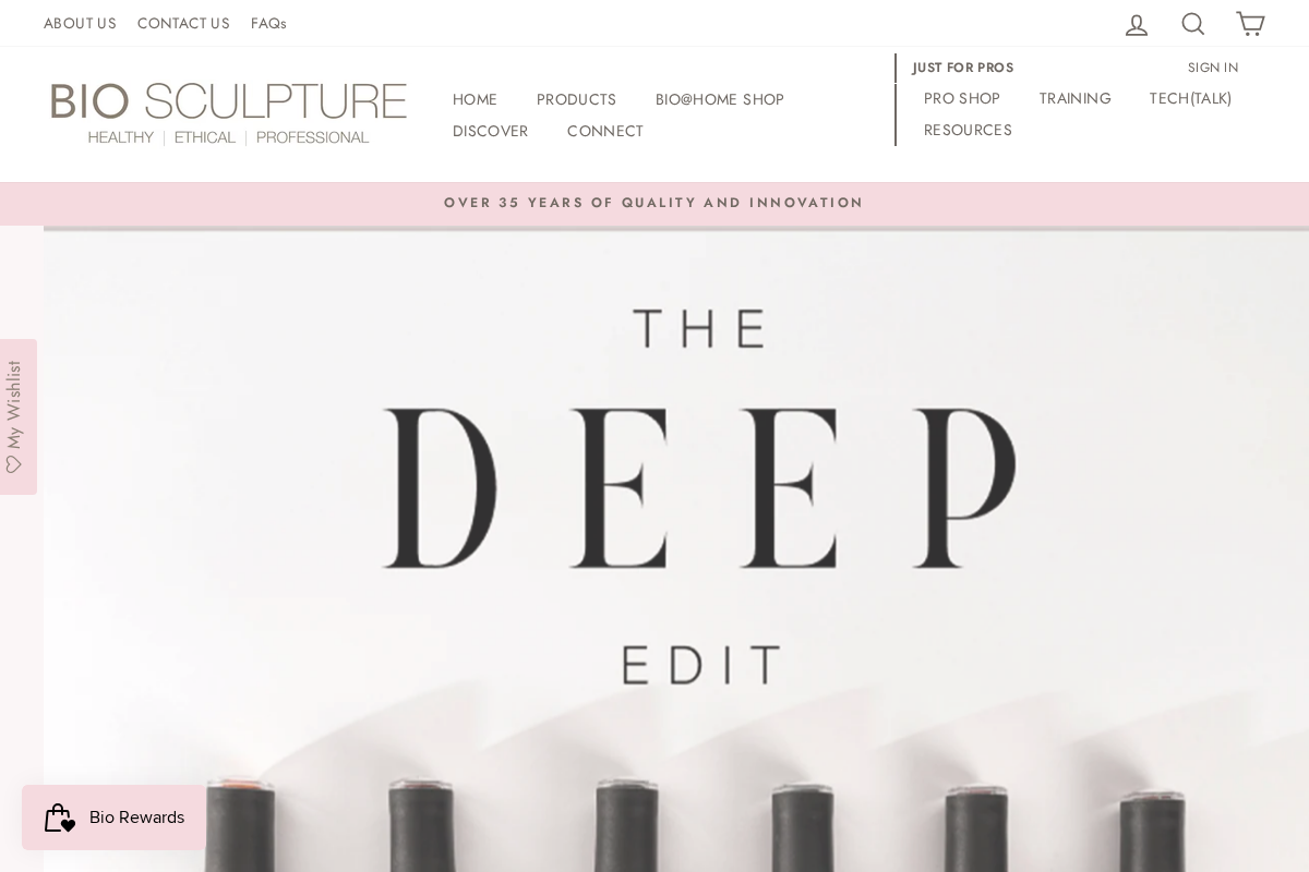 biosculpturegel.com homepage screenshot