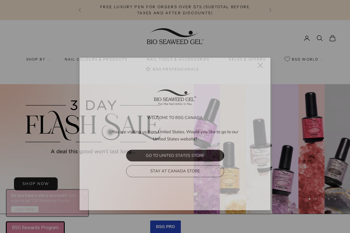 Bio Seaweed Gel Canada homepage screenshot