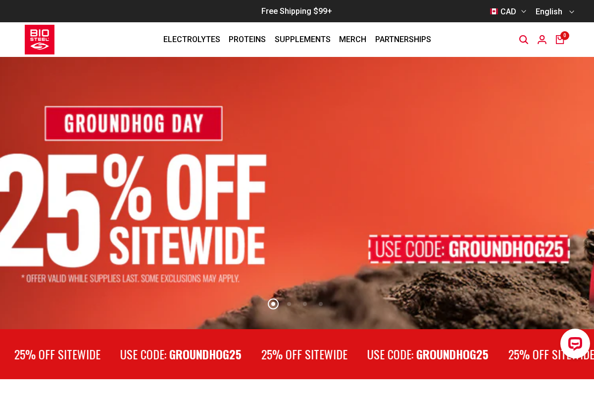 biosteel.ca homepage screenshot