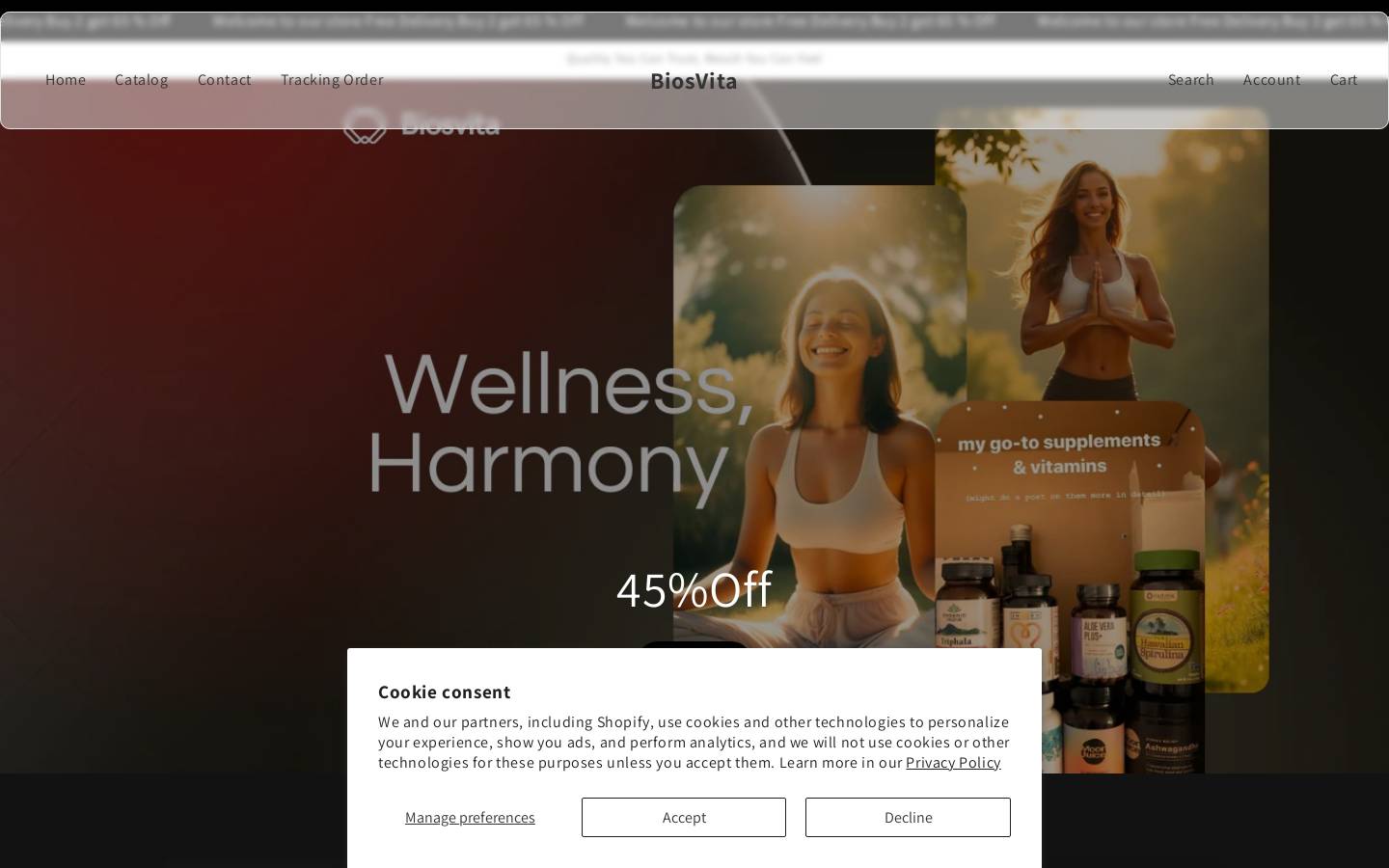 biosvita.store homepage screenshot