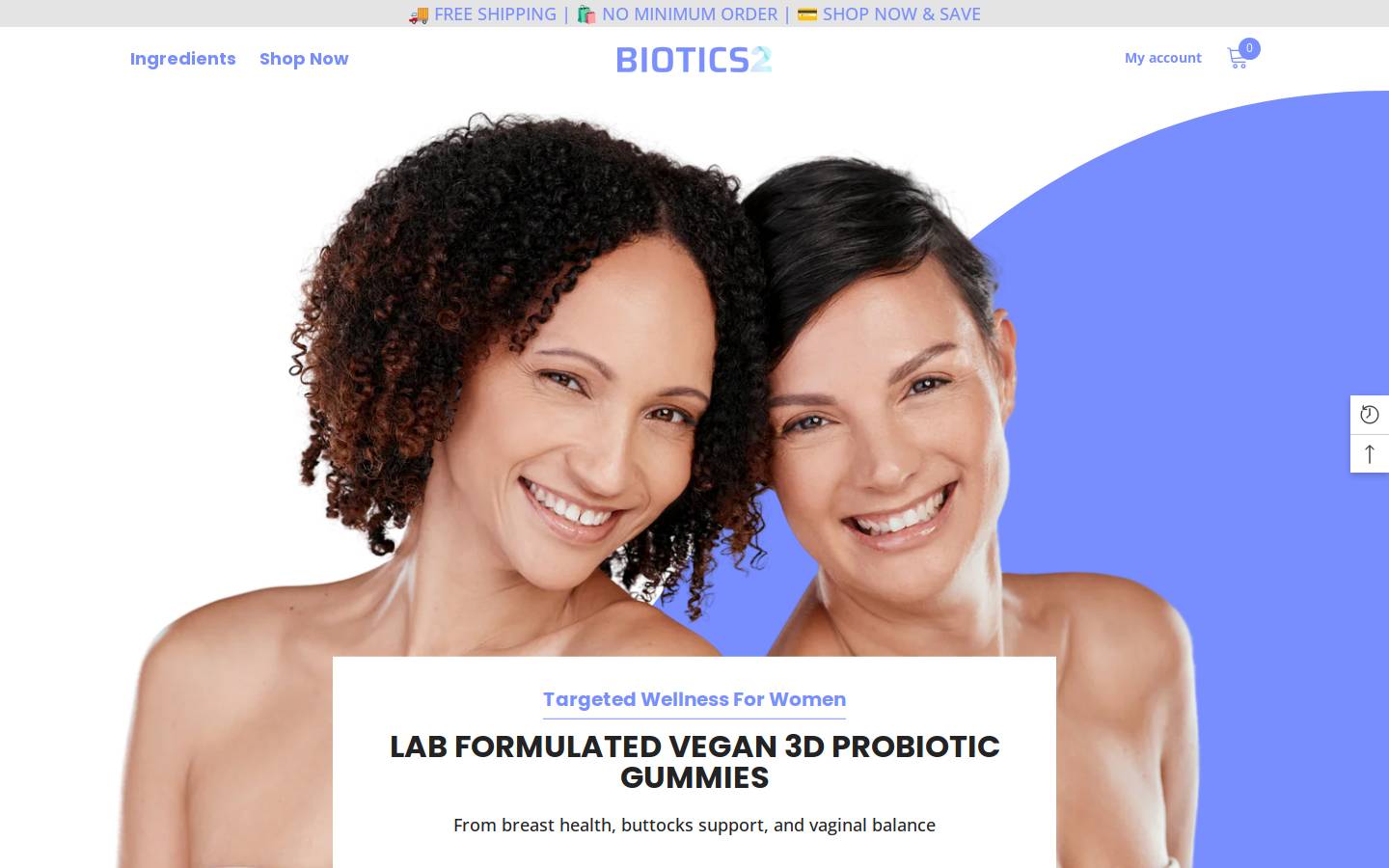 biotics2.com homepage screenshot