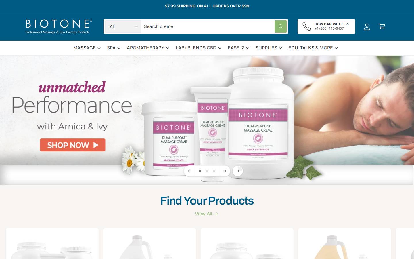 Biotone homepage screenshot