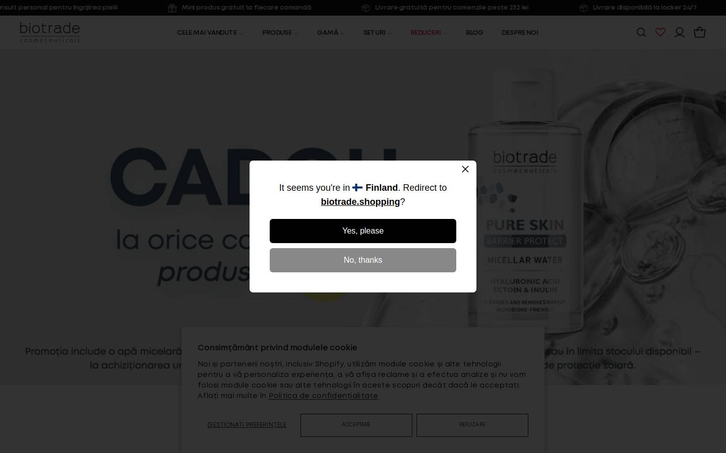 biotrade.ro homepage screenshot