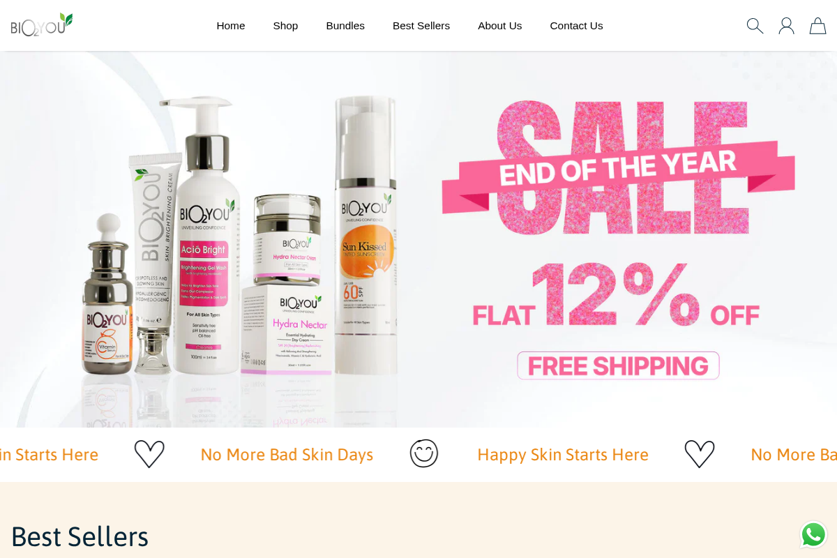 BIO2YOU homepage screenshot