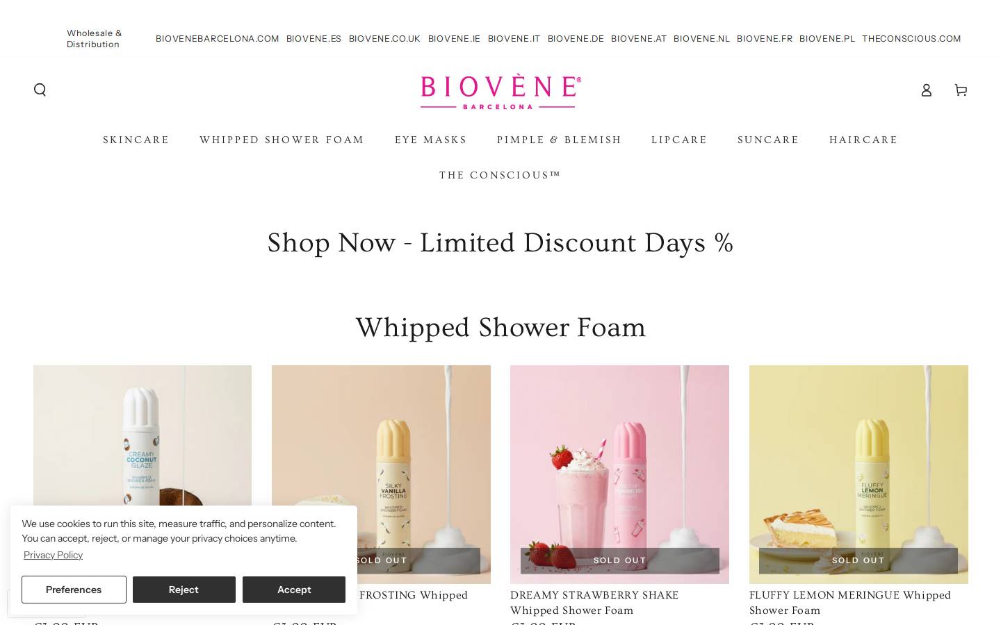 biovene.cz homepage screenshot