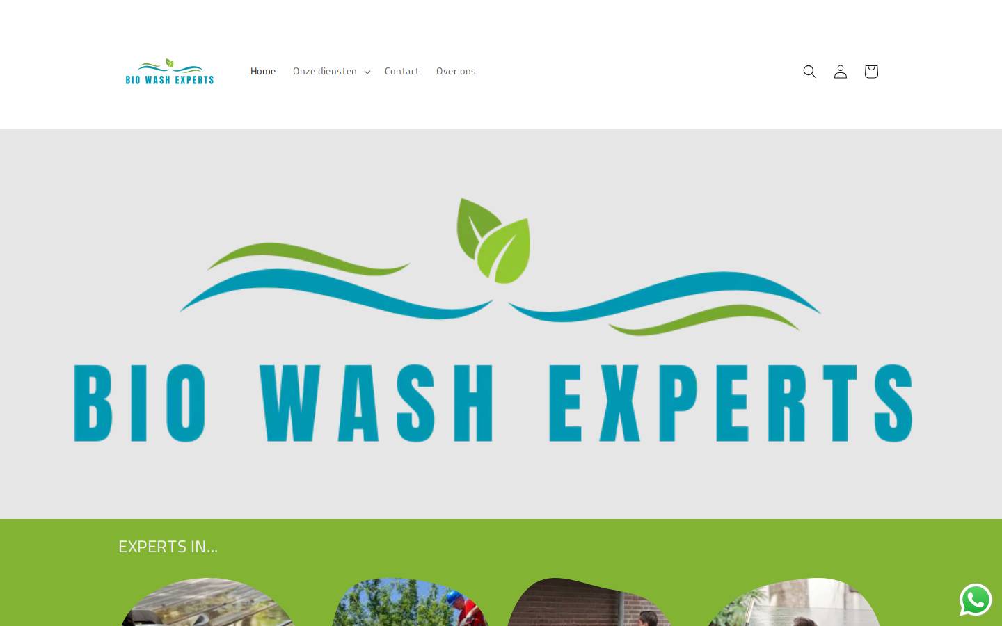biowashexperts.nl homepage screenshot