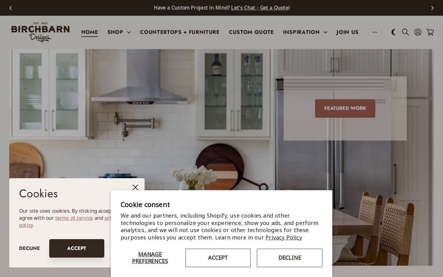 birchbarndesigns.com homepage screenshot