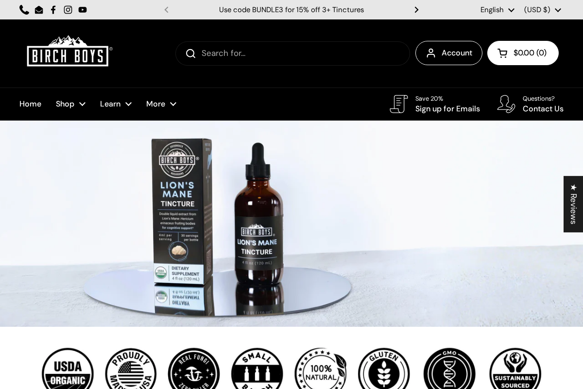 birchboys.com homepage screenshot