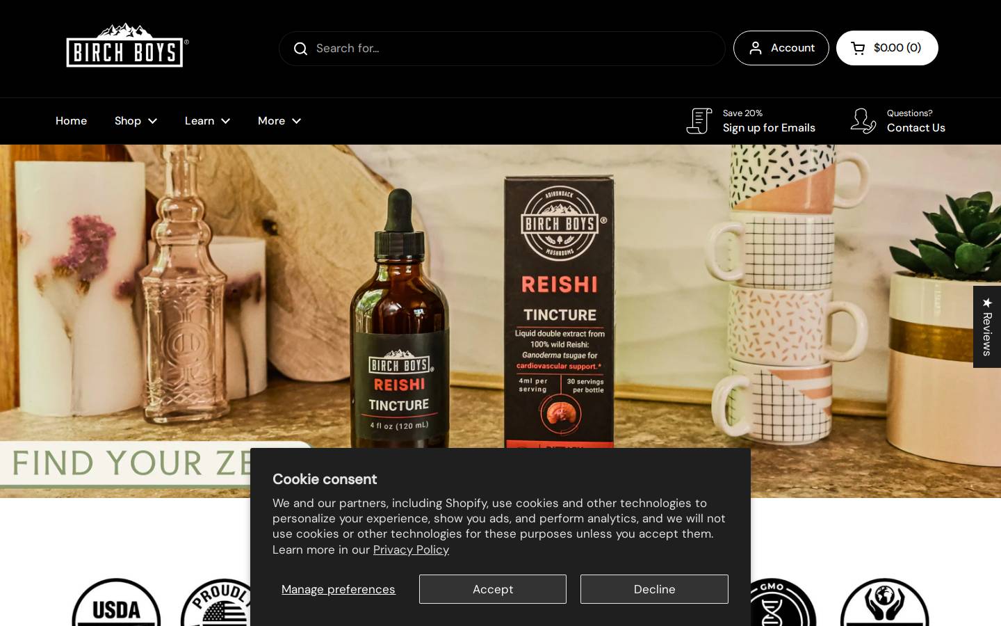 birchboyschaga.com homepage screenshot