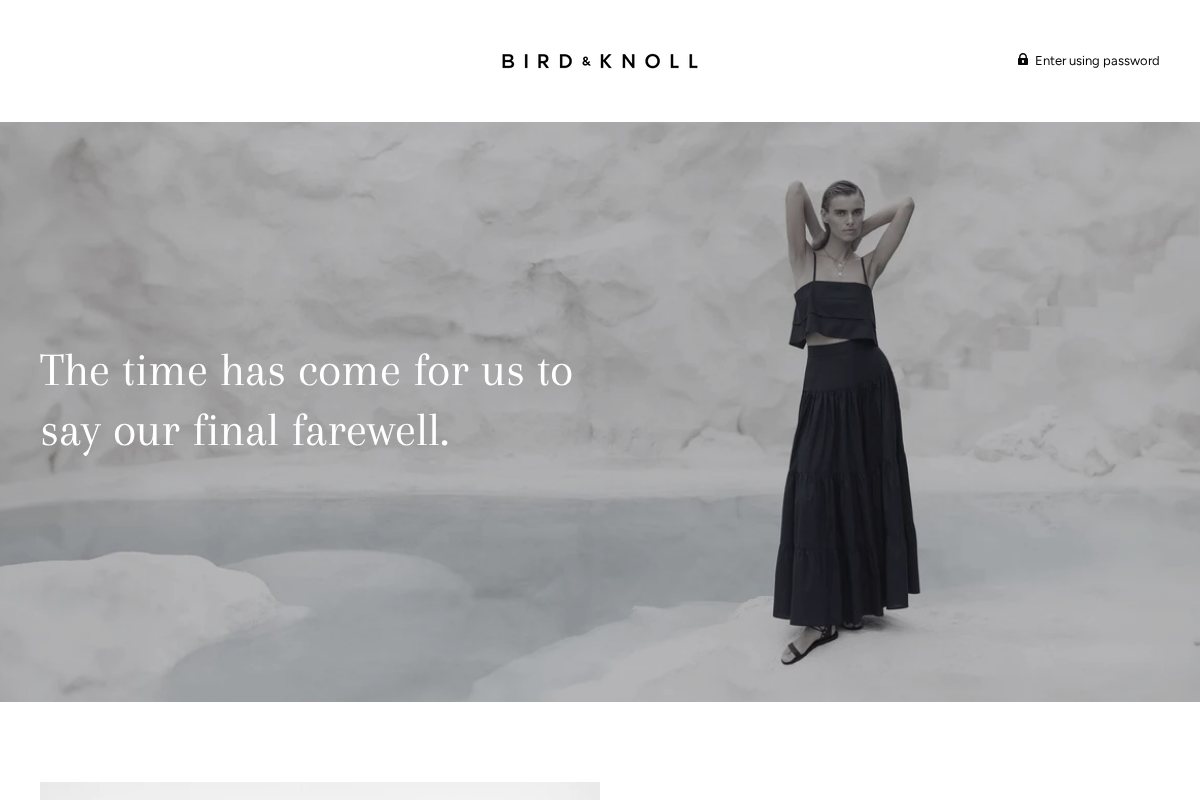 birdandknoll.com homepage screenshot