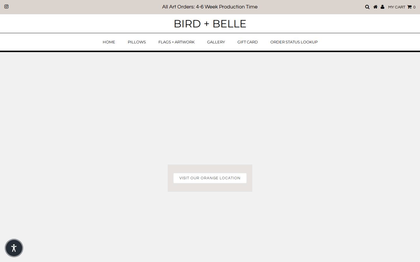 birdbelleshop.com homepage screenshot