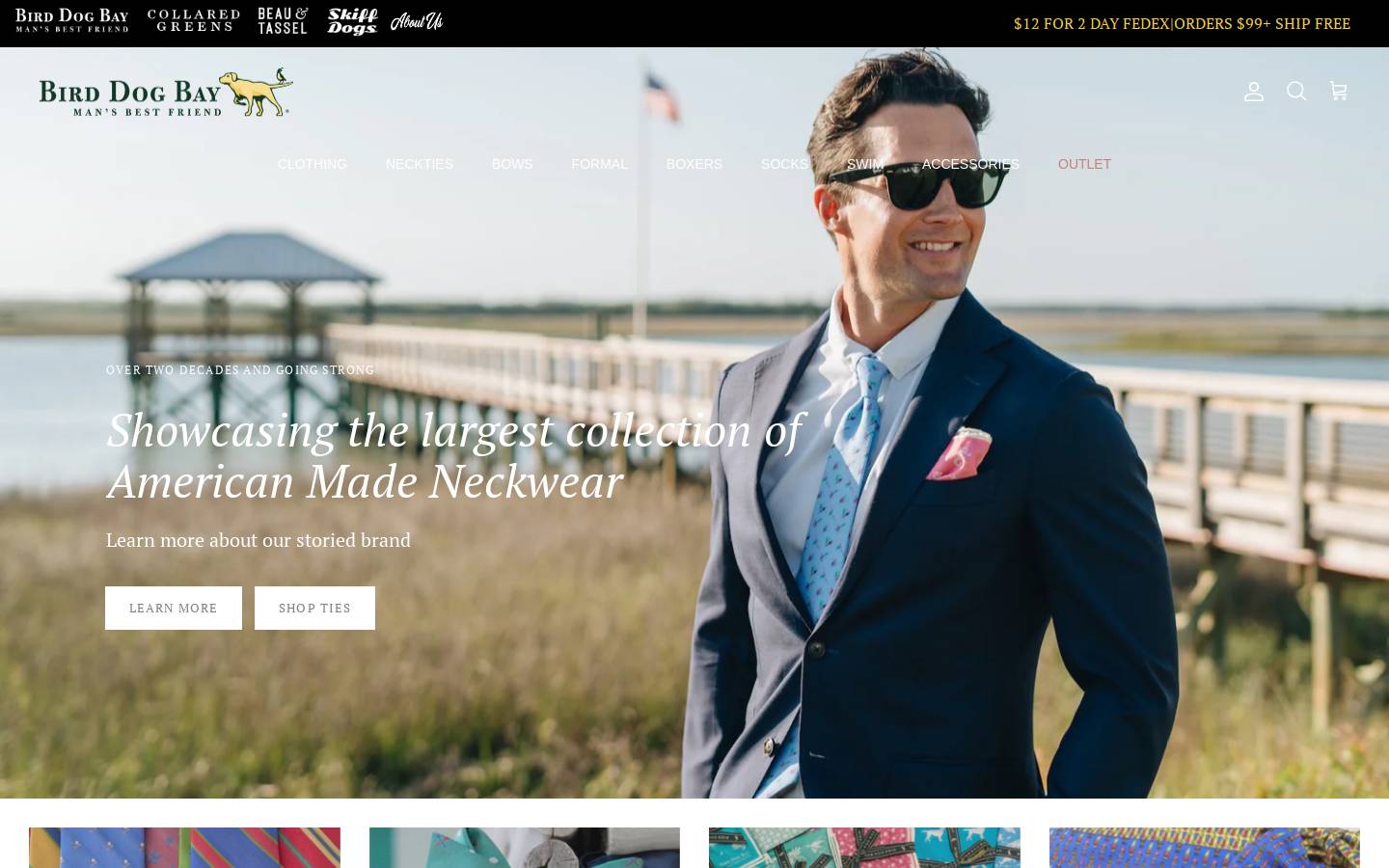 Bird Dog Bay homepage screenshot