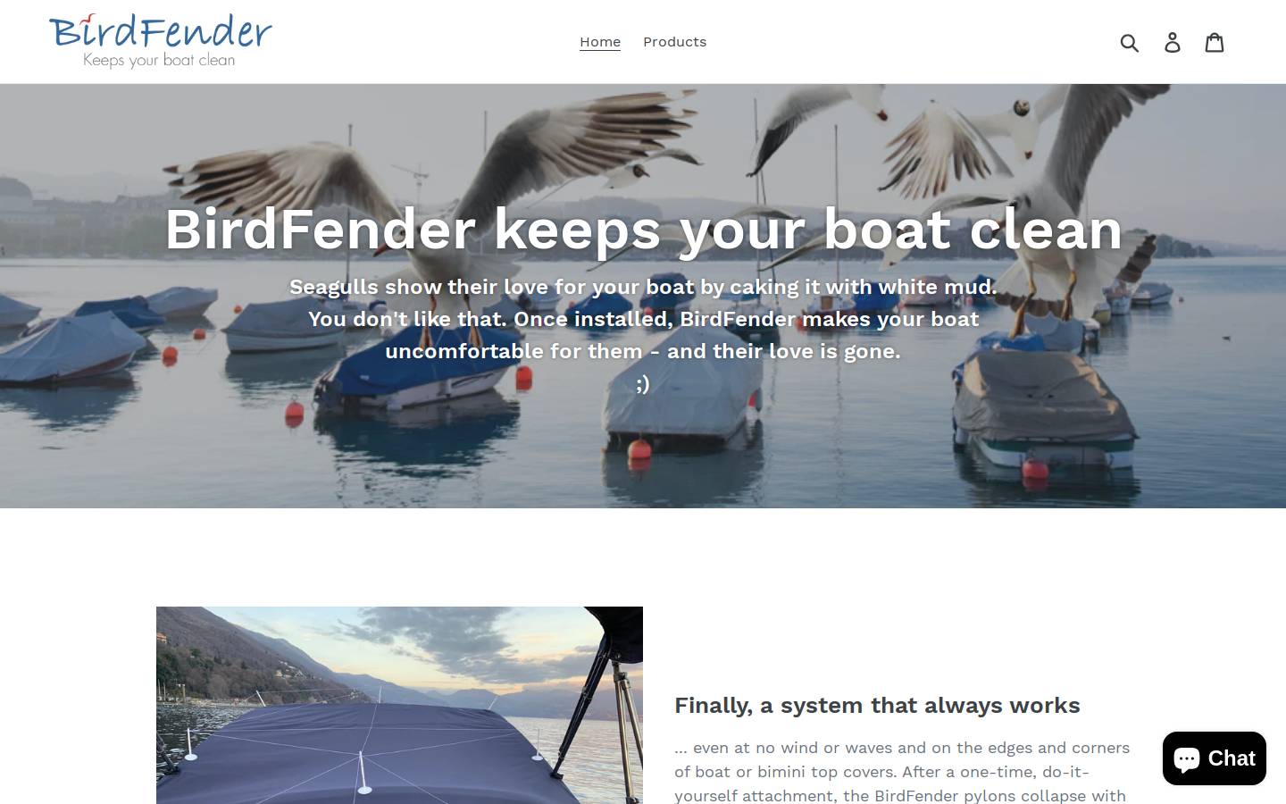 birdfender.de homepage screenshot