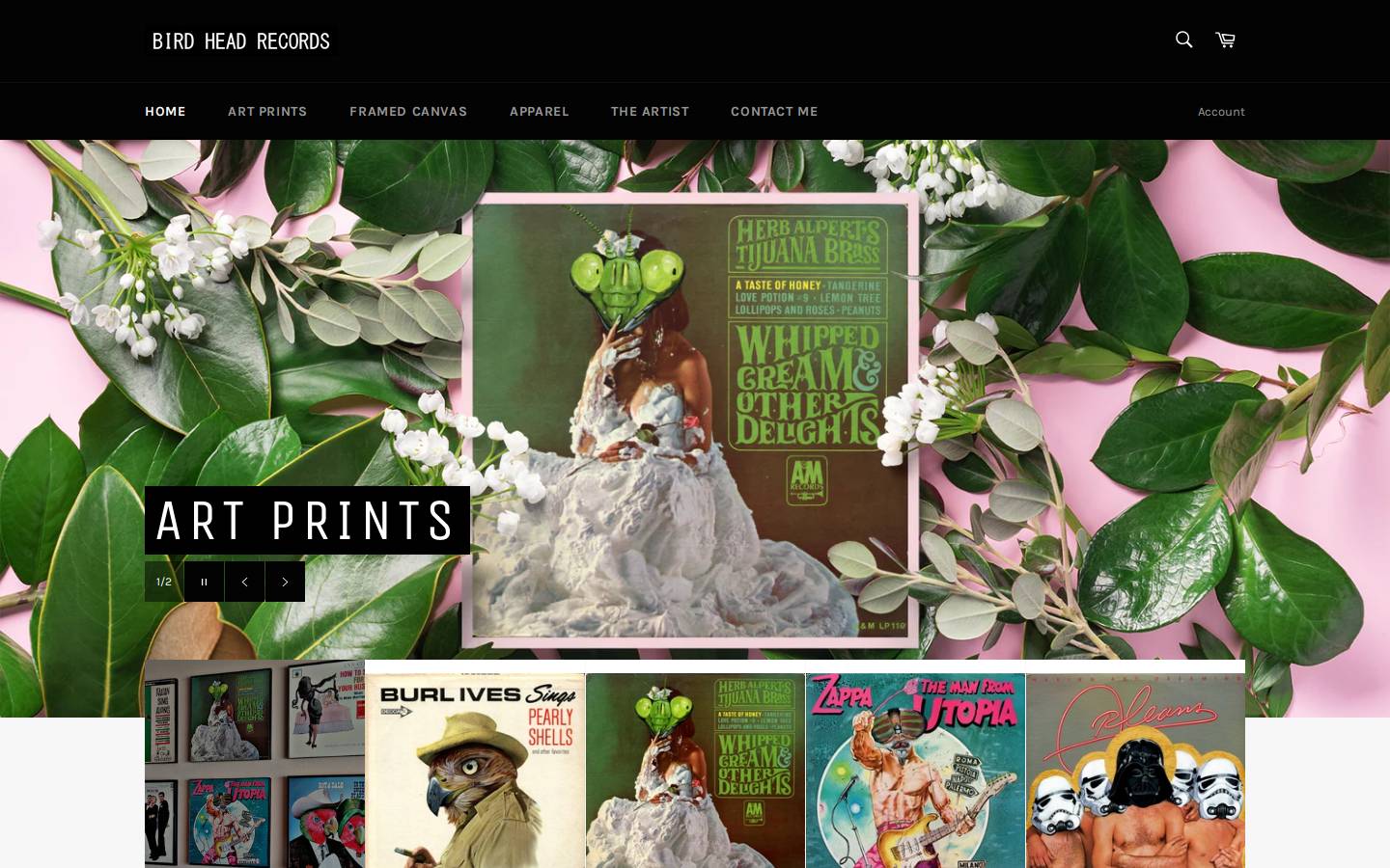 birdheadrecords.com homepage screenshot