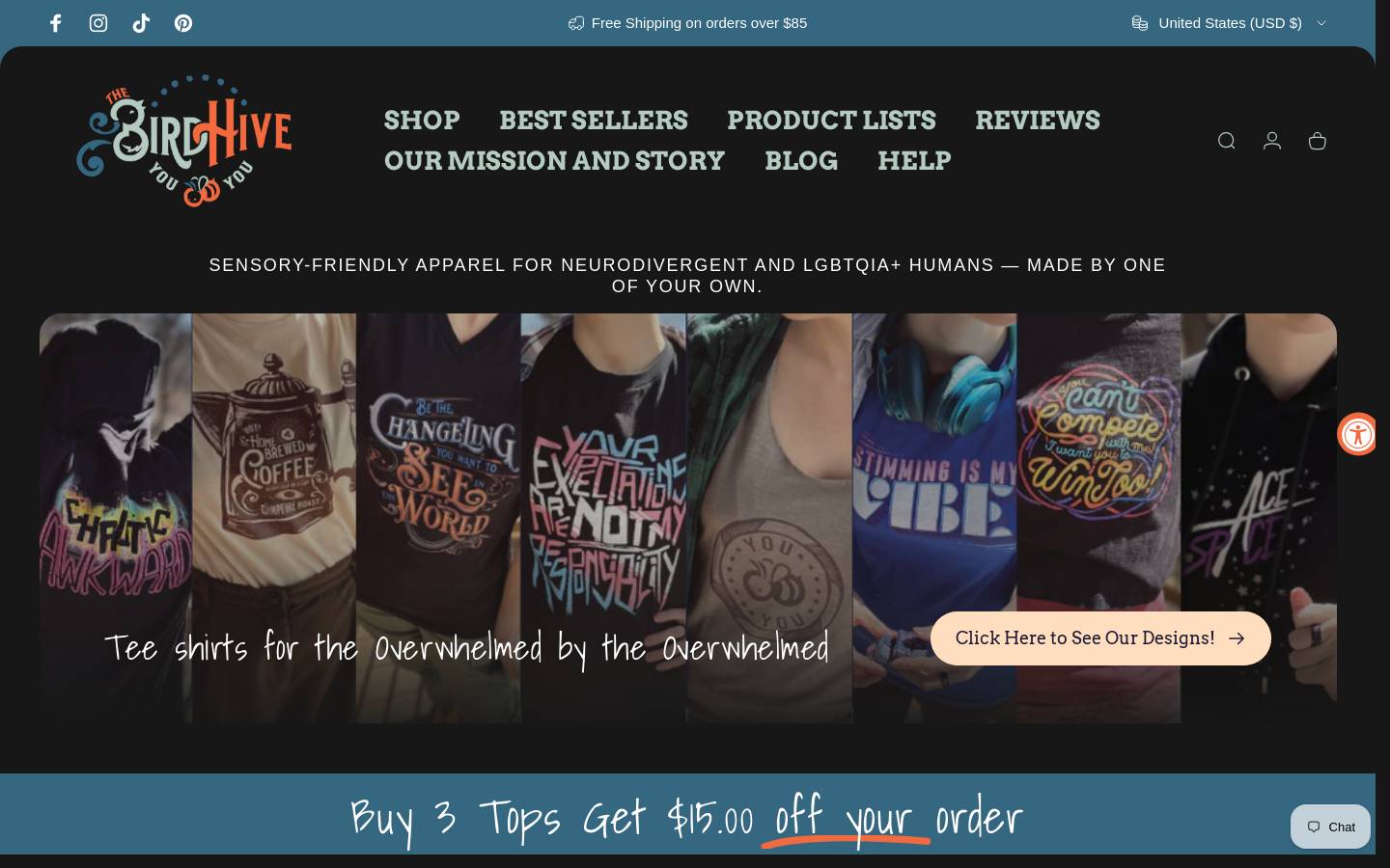 birdhivedesigns.com homepage screenshot