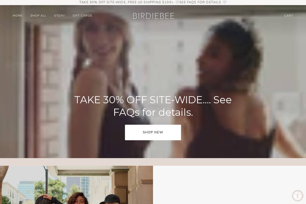 birdiebee.com homepage screenshot