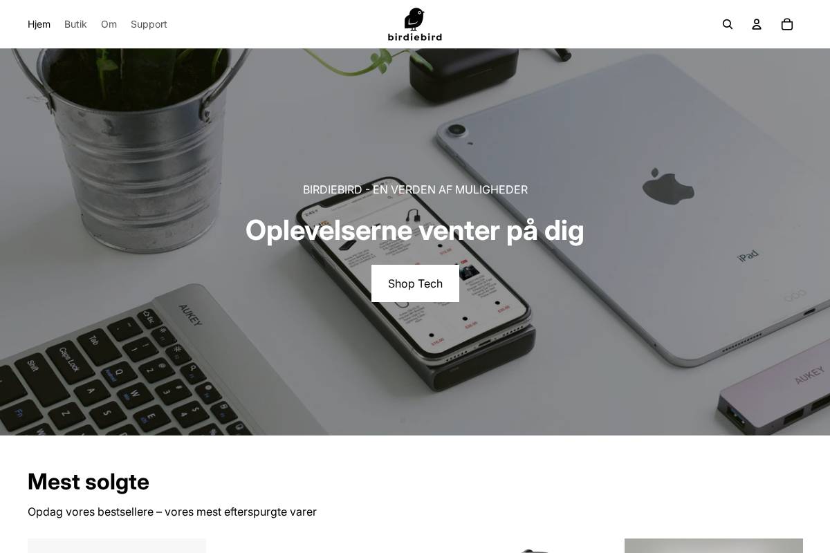 Birdiebird homepage screenshot
