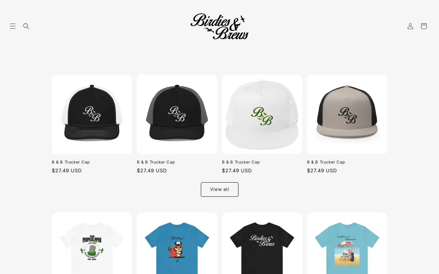 birdiebrewsgolf.com homepage screenshot