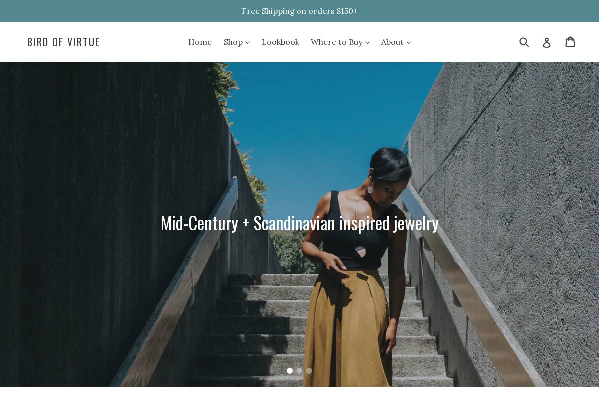 birdofvirtue.com homepage screenshot