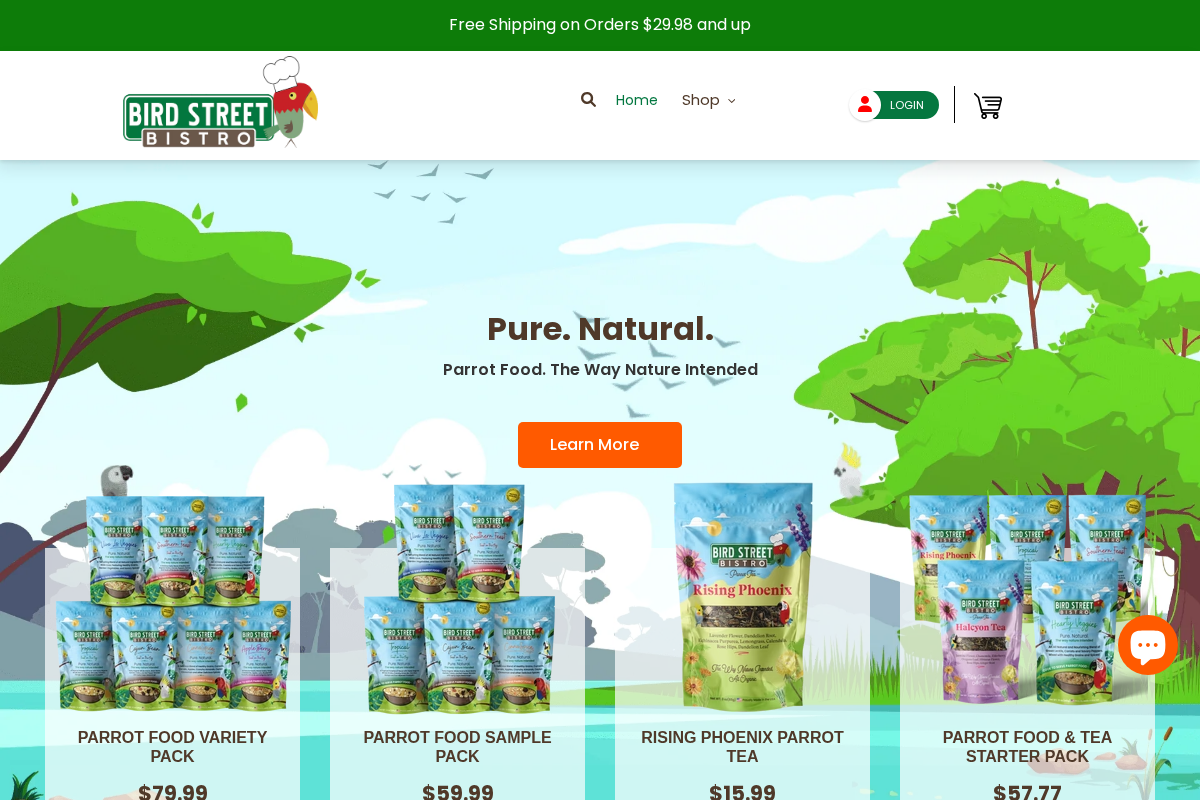 Bird Street Bistro homepage screenshot