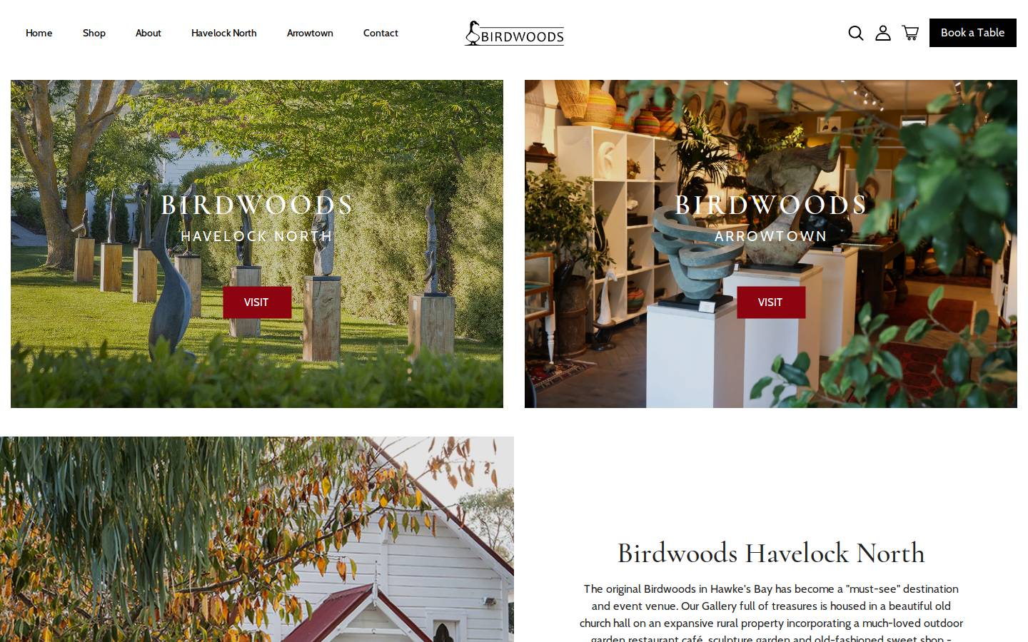birdwoods.co.nz homepage screenshot