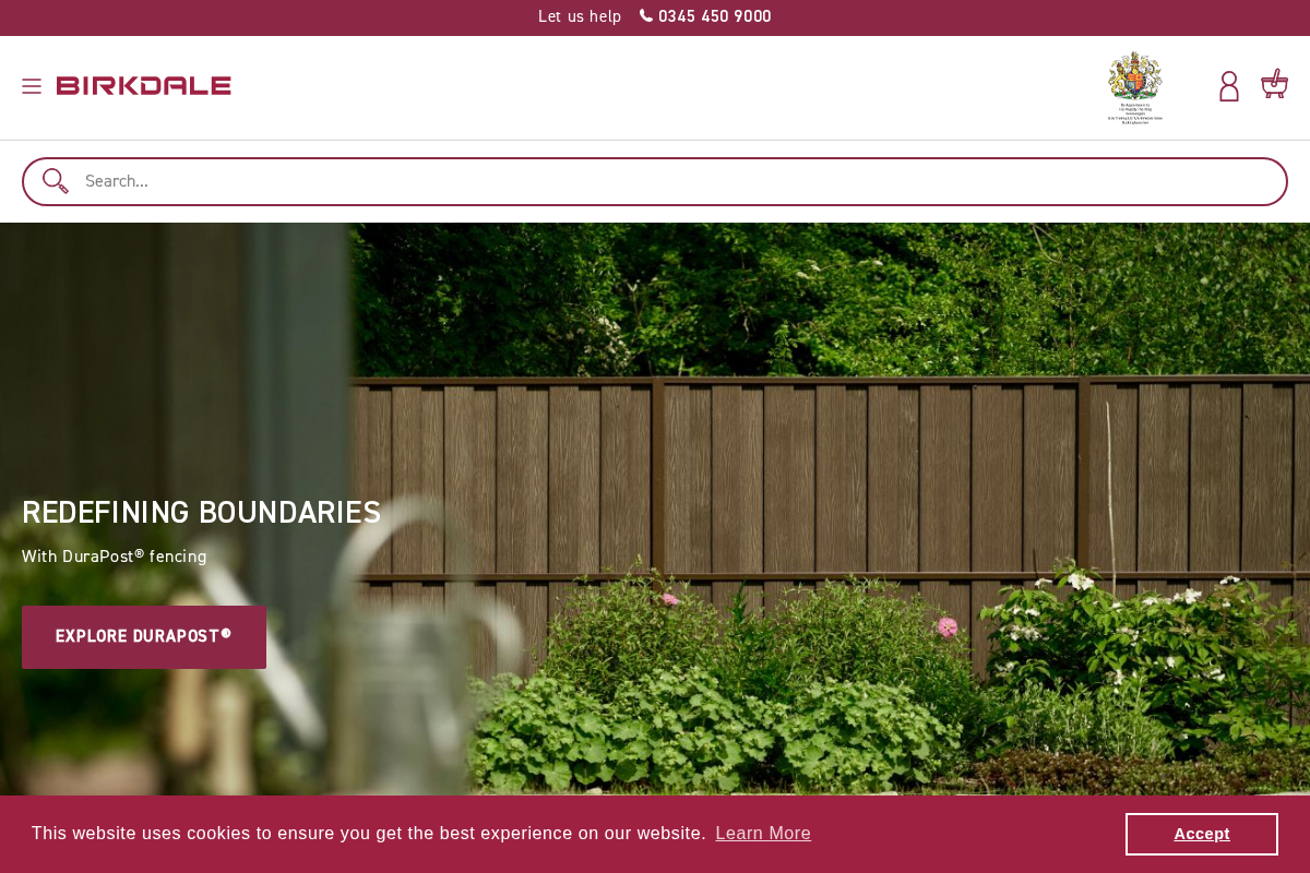 Birkdale homepage screenshot