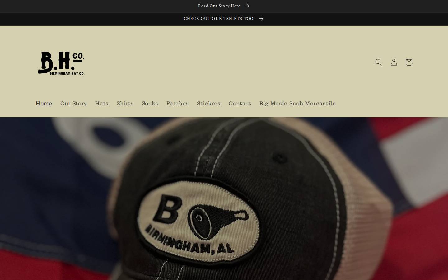 birminghamhatco.com homepage screenshot