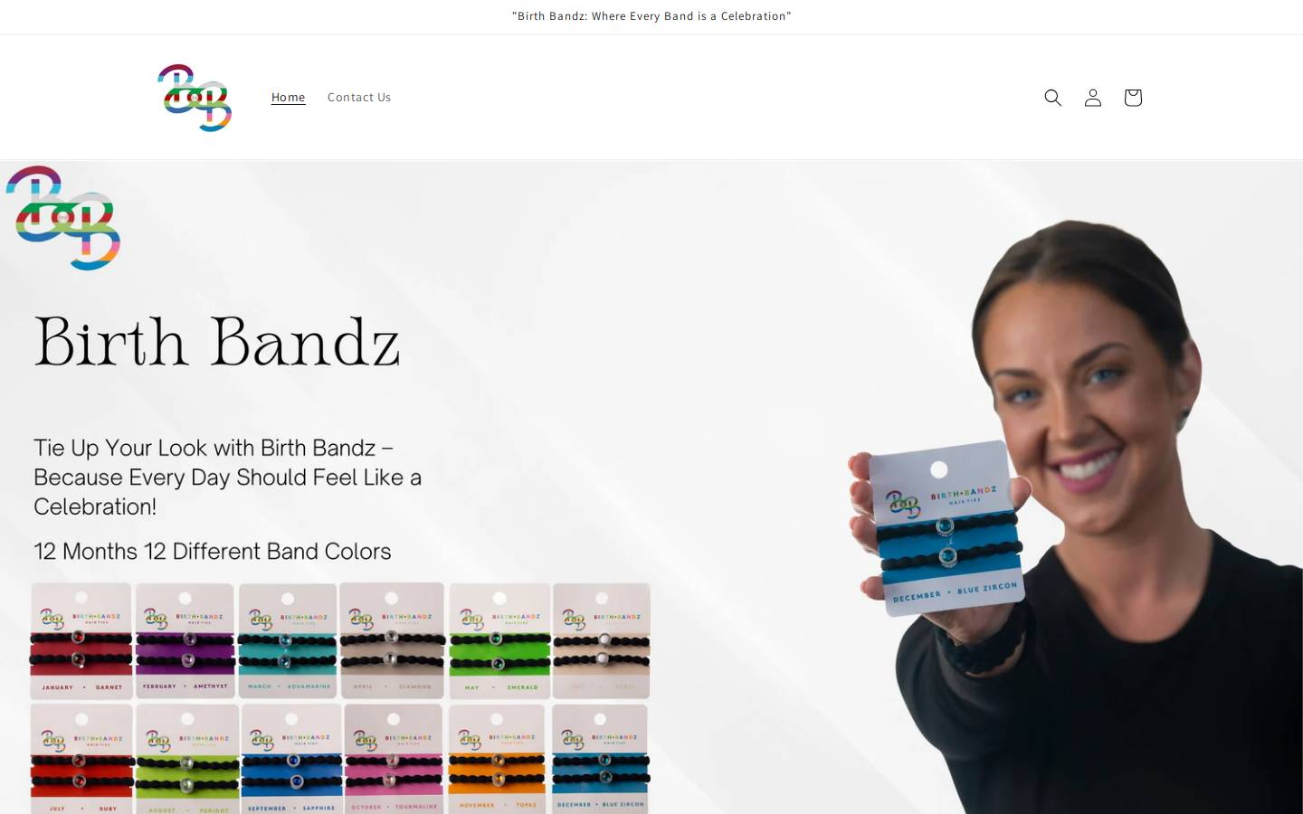 birthbandz.com homepage screenshot