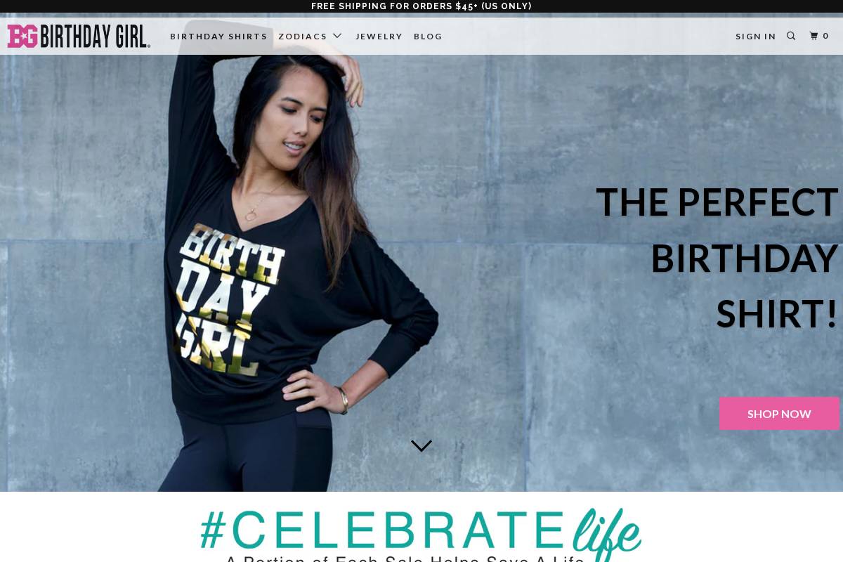 birthdaygirlworld.com homepage screenshot