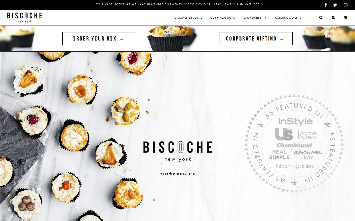 biscoche.com homepage screenshot