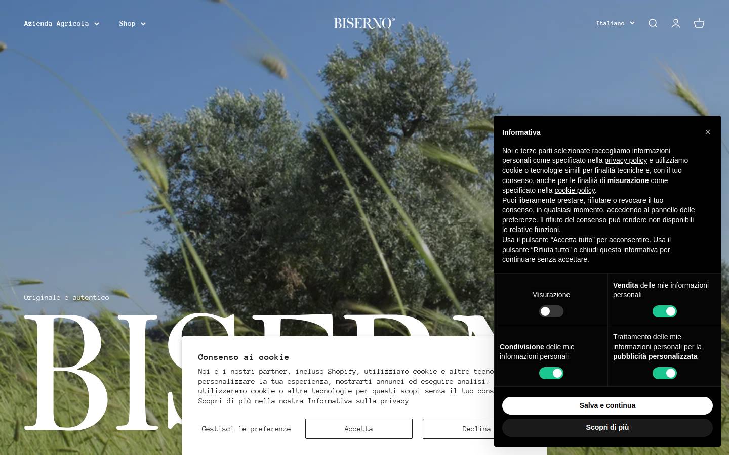 biserno.info homepage screenshot