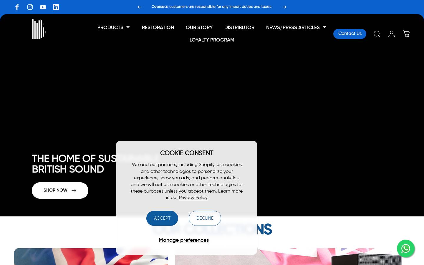 BishopSound Ltd homepage screenshot