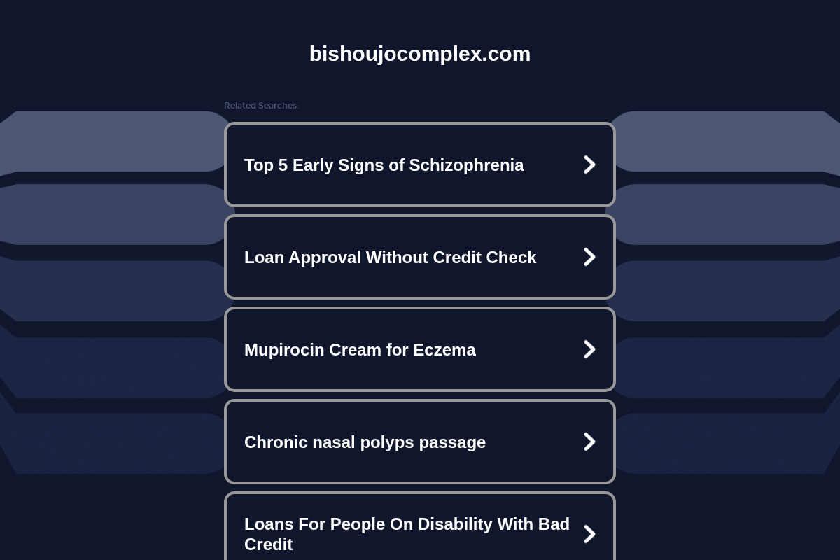 bishoujocomplex.com homepage screenshot