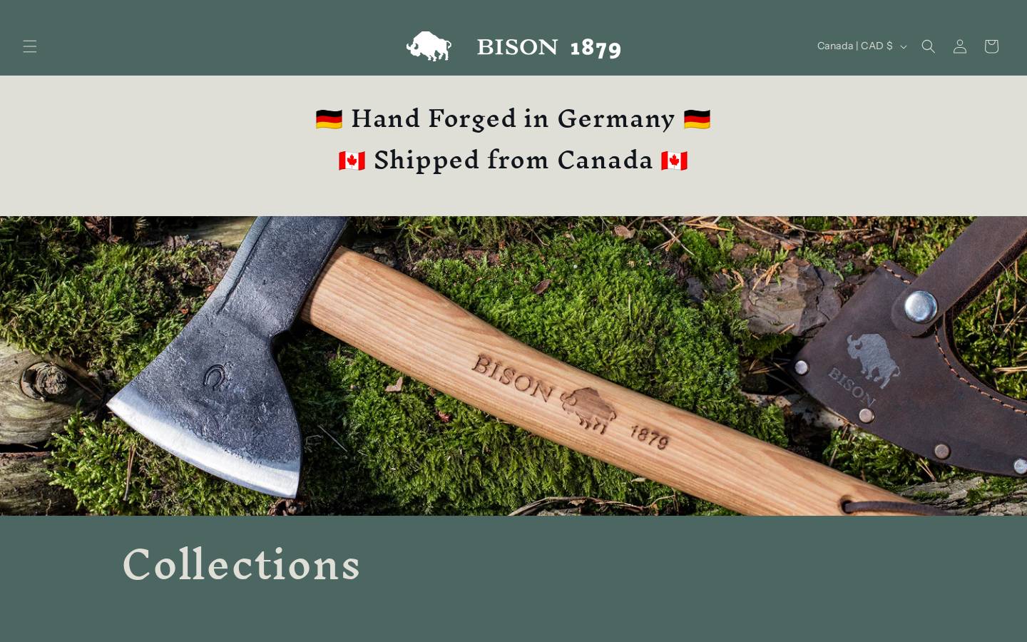 bison1879.com homepage screenshot