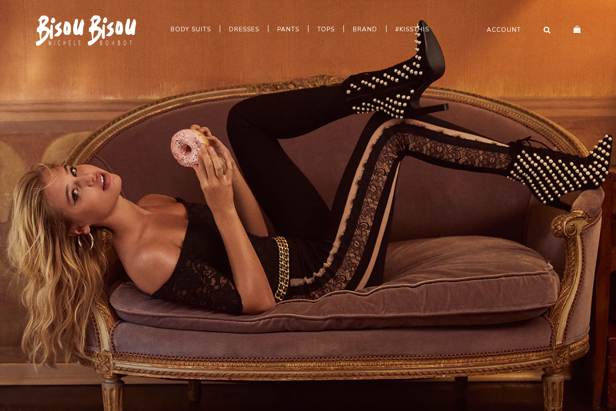 Bisou Bisou homepage screenshot