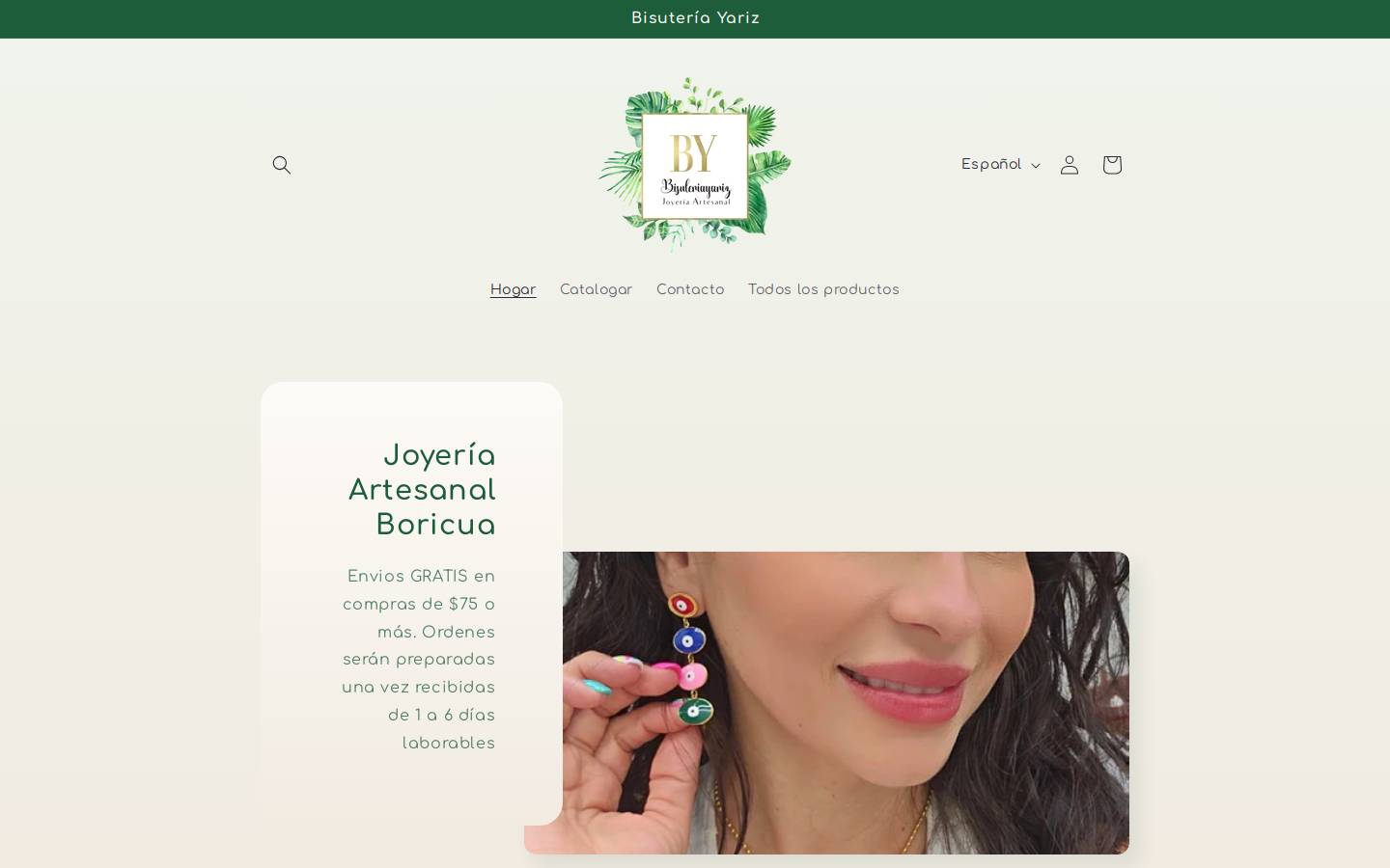 bisuteriayariz.com homepage screenshot
