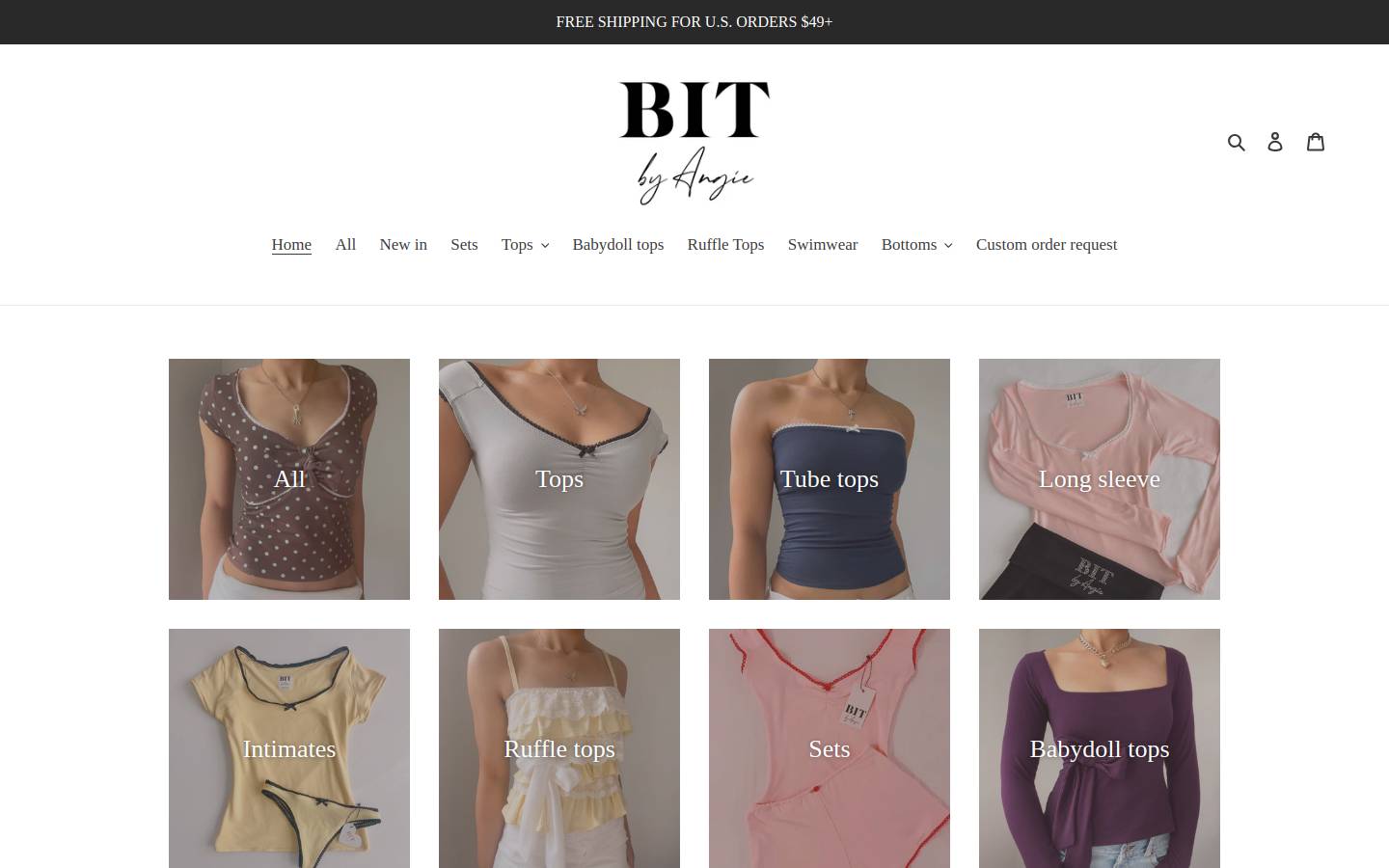 bitbyangie.com homepage screenshot