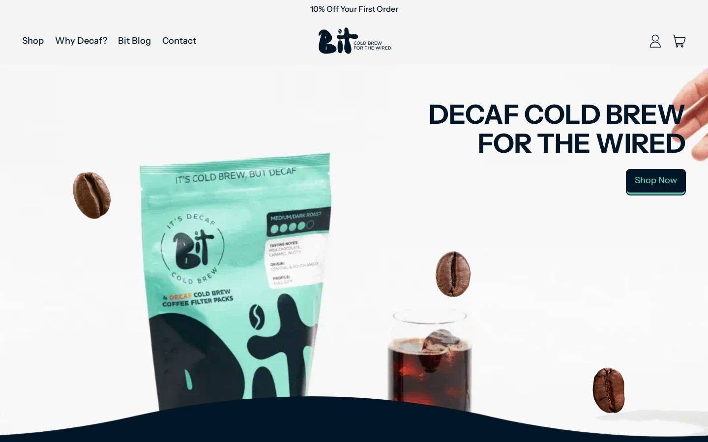 bitcoldbrew.com homepage screenshot