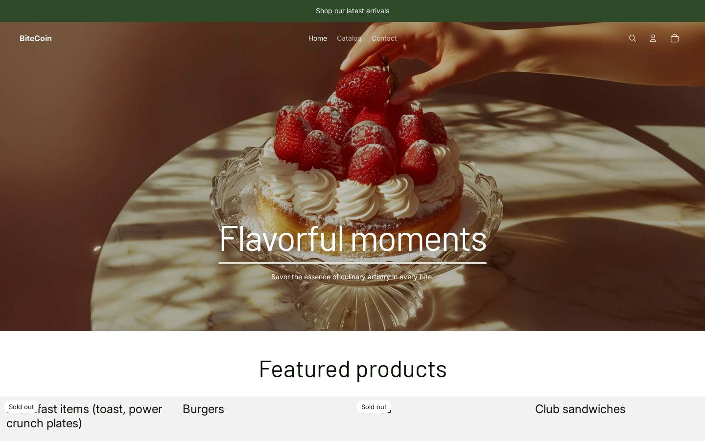 bitecoin.shop homepage screenshot