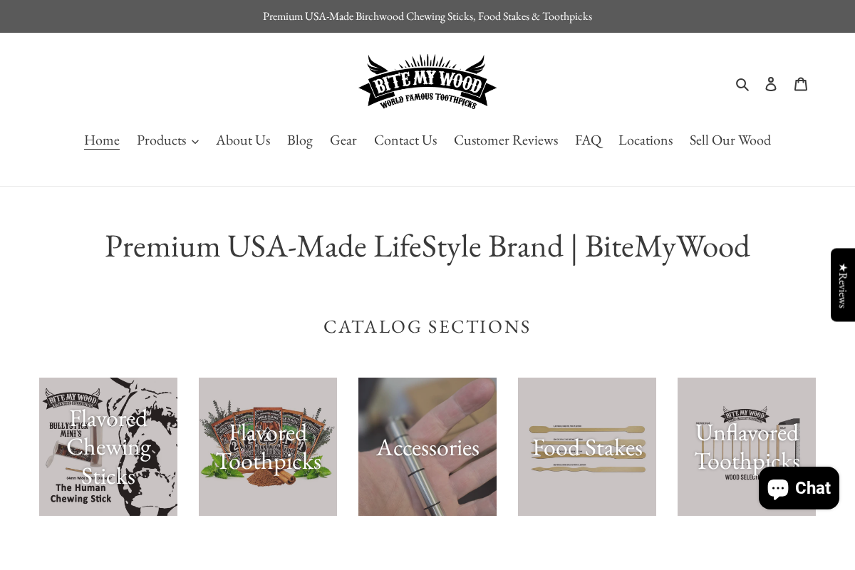 bitemywood.com homepage screenshot
