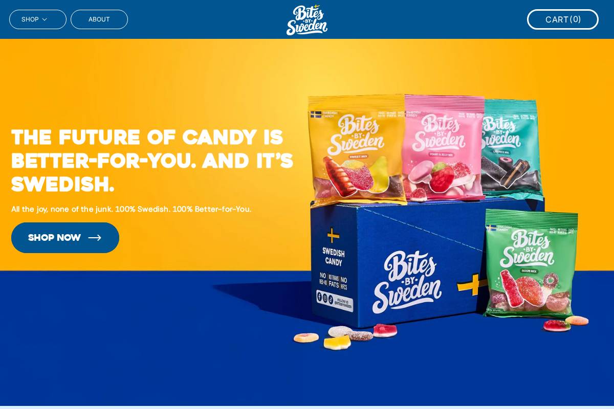 bitesbysweden.com homepage screenshot
