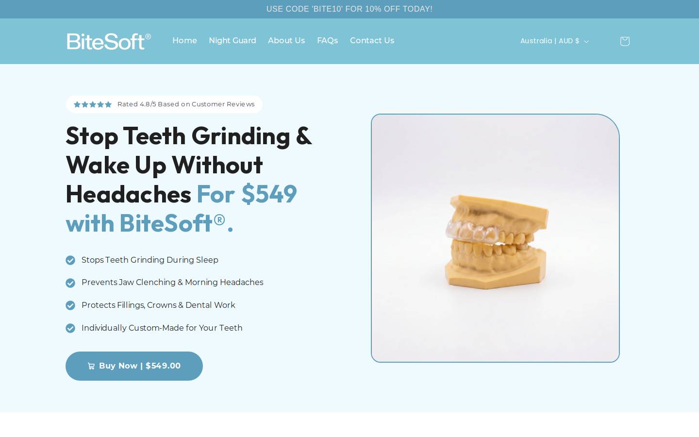bitesoft.com.au homepage screenshot