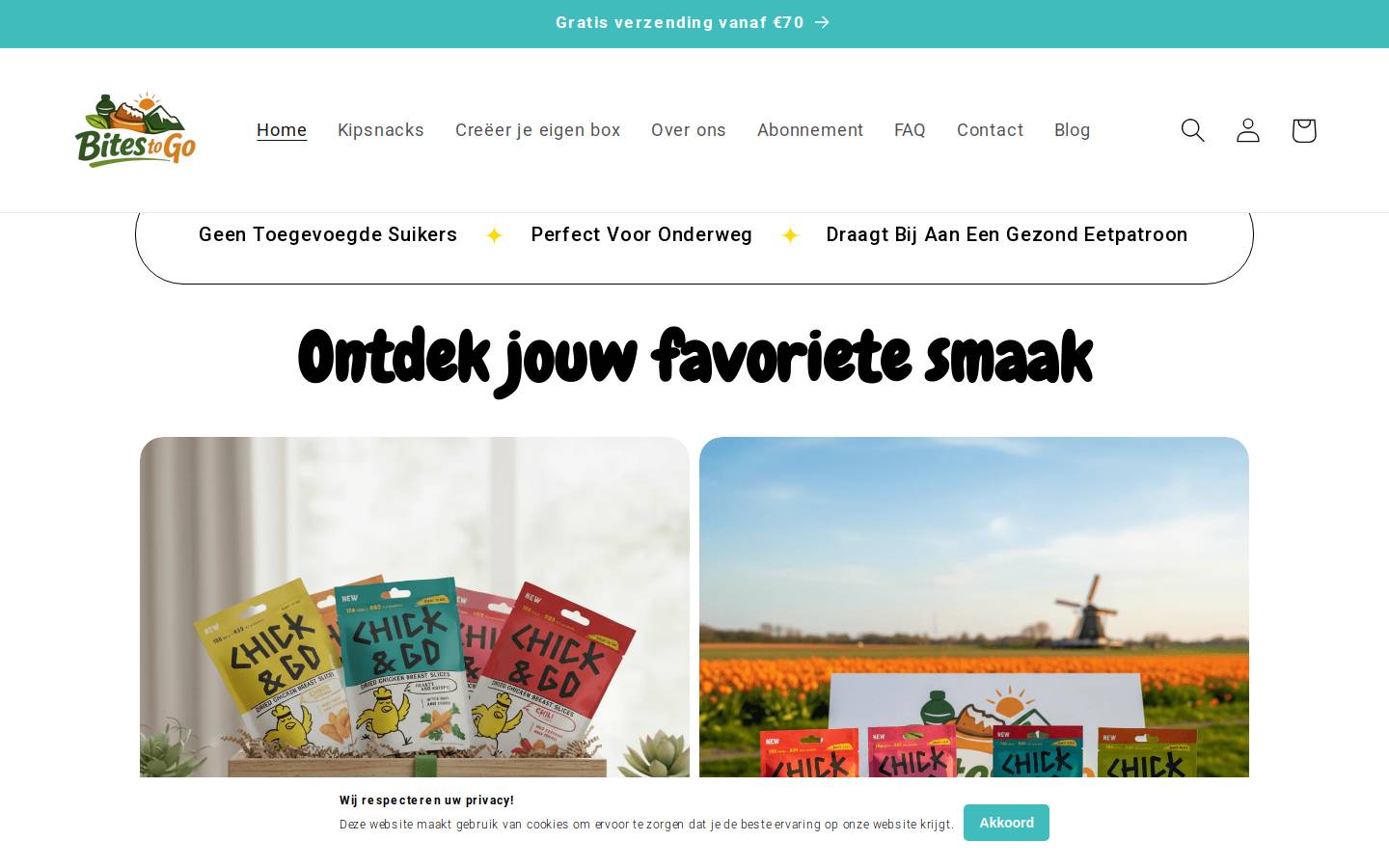 bitestogo.nl homepage screenshot