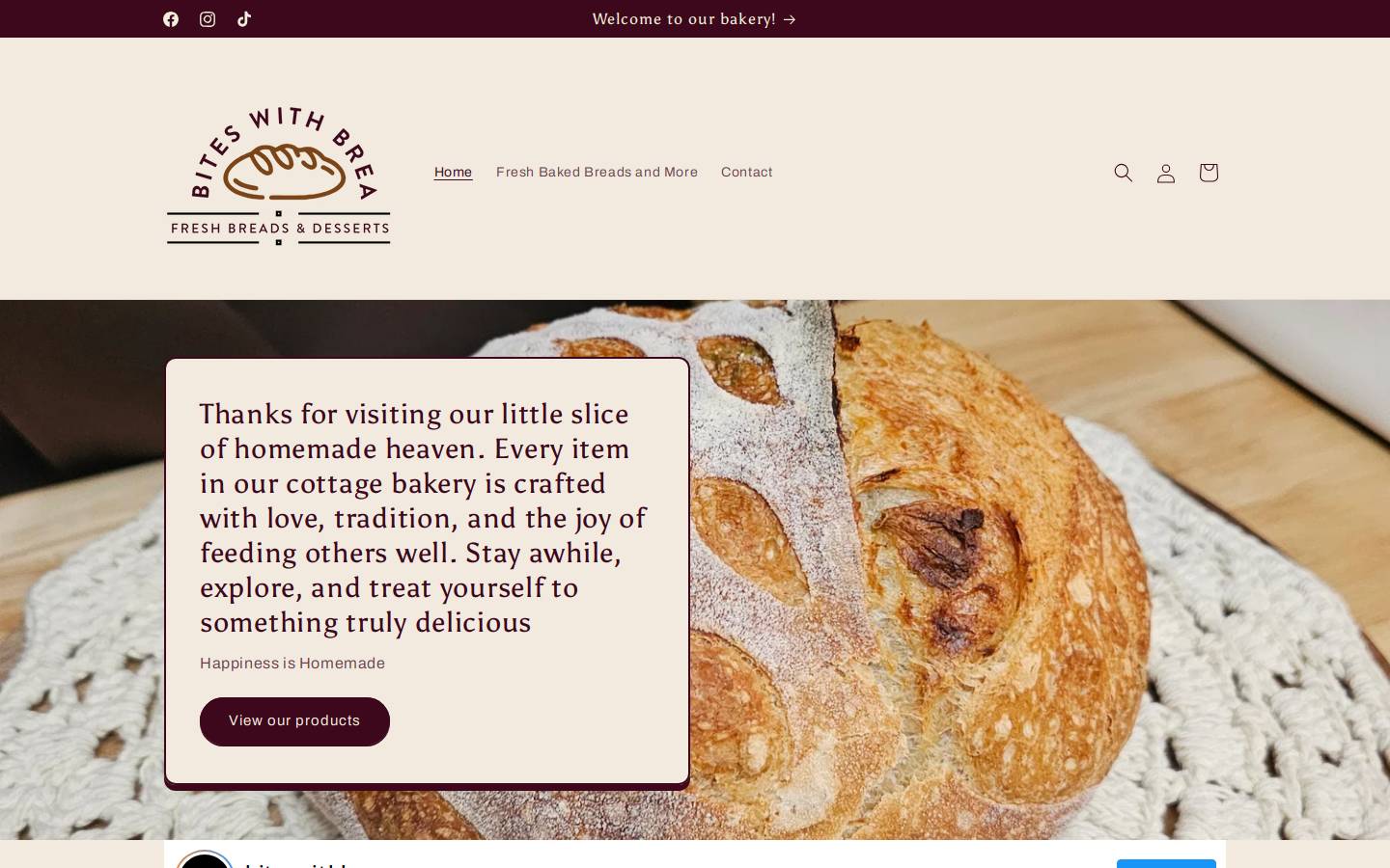 biteswithbrea.com homepage screenshot