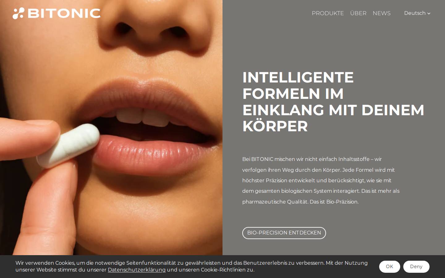 bitonic.at homepage screenshot