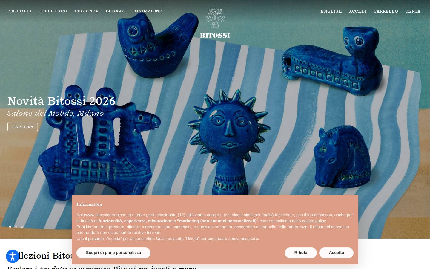 bitossiceramiche.it homepage screenshot
